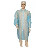 Bata de laboratorio desechable de polipropileno