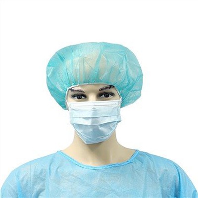 Gorro médico Bouffant con forro de satén